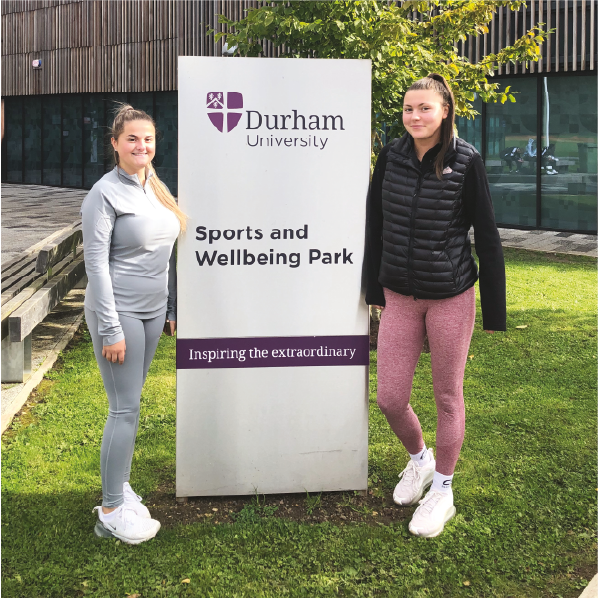 2 sport students standing