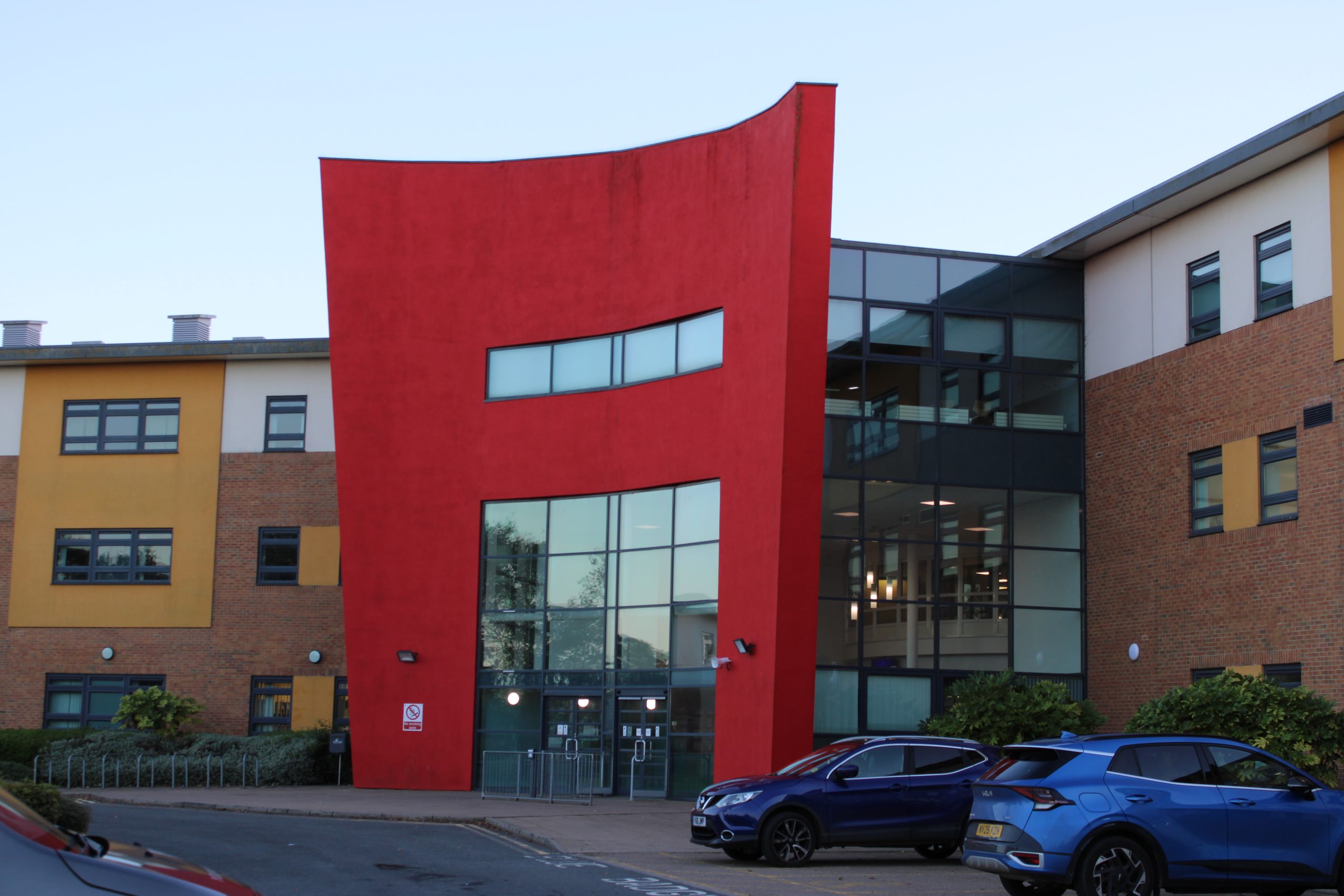 Outside building
